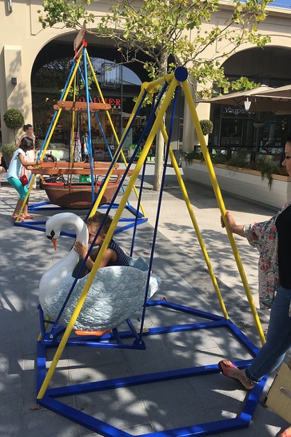 Balançoire cygne