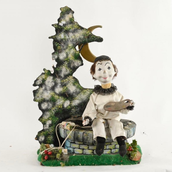 Pierrot &agrave; la palette de peintre
