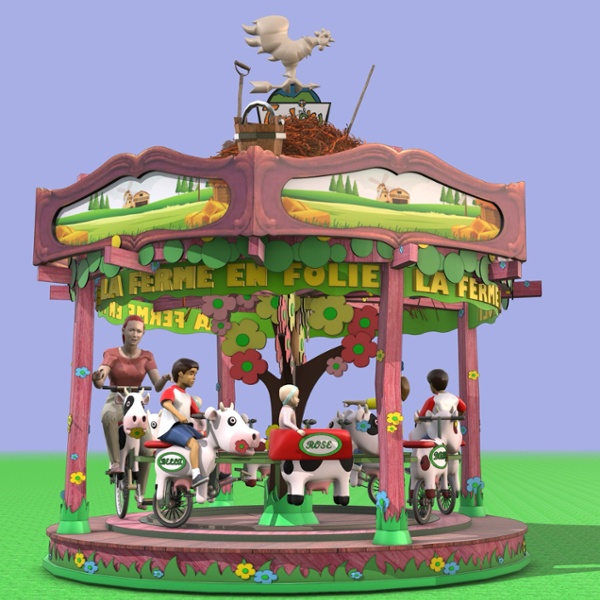 Carrousel Thème Ferme 4
