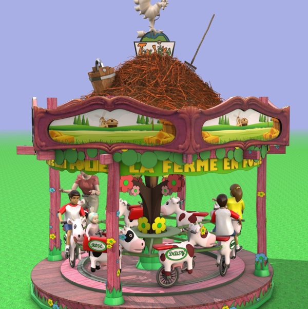 Carrousel Thème Ferme 3