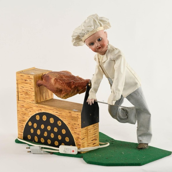 Le jeune r&ocirc;tisseur de poulet